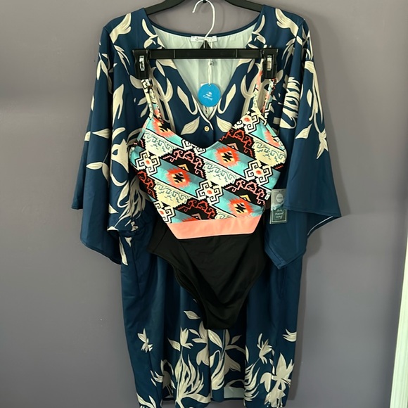 Cupshe/Eidon Other - NWT! SWIM SET! Bathing Suit & Cover Up